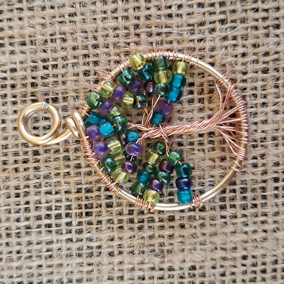 Handmade tree of life pendant - Picture 2 of 2